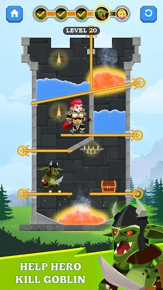 Hero Rescue [MOD: безлимитные монеты и подсказки] последняя версия — скриншот 2