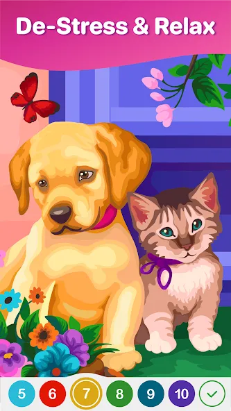Скачать Hey Color Paint by Number Art [MOD: без рекламы и все картинки открыты] на телефон — скриншот 2