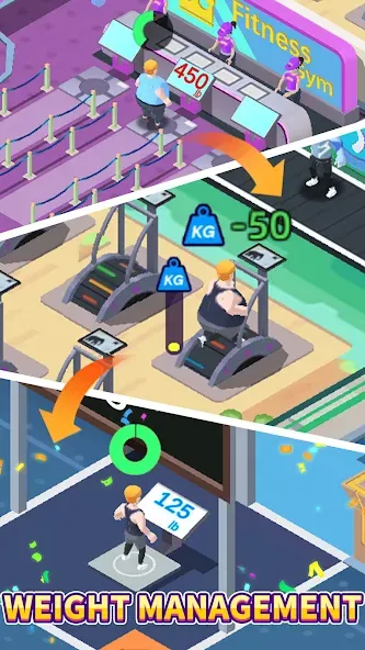 Fitness Club Tycoon [MOD: безлимитные деньги и энергия] (Бесплатно / APK) — скриншот 1