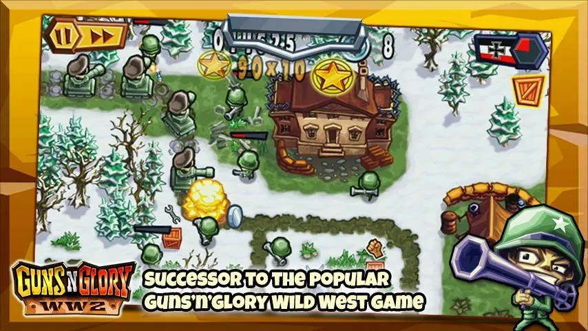 Скачать Guns'n'Glory WW2 [MOD: безлимитные деньги и боеприпасы] на телефон — скриншот 1