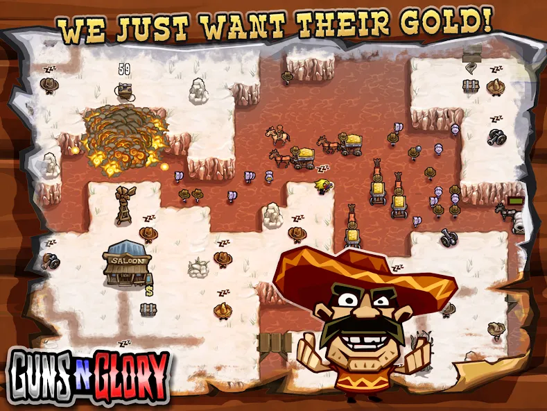 Guns'n'Glory [MOD: безлимитные деньги и боеприпасы] — Скачать бесплатно (APK) — скриншот 3
