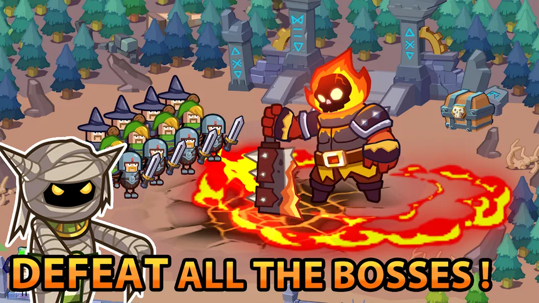 Hero Making Tycoon: Idle Games [MOD: безлимитные деньги и герои] — Скачать бесплатно (APK) — скриншот 2
