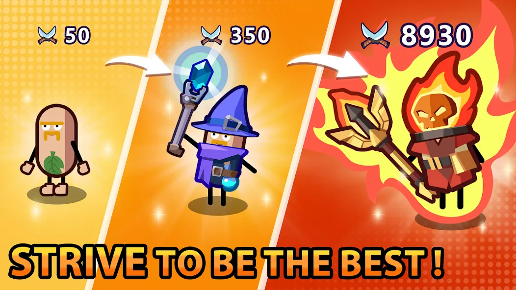 Hero Making Tycoon: Idle Games [MOD: безлимитные деньги и герои] — Скачать бесплатно (APK) — скриншот 3