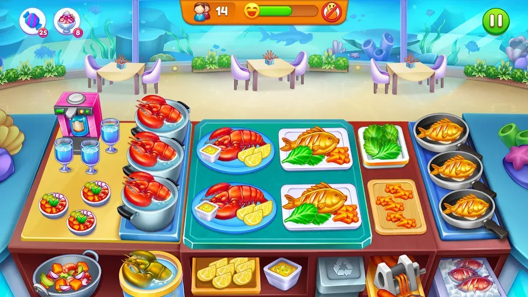 Скачать Cooking Restaurant Food Games [MOD: много денег и открыты уровни] на телефон — скриншот 4
