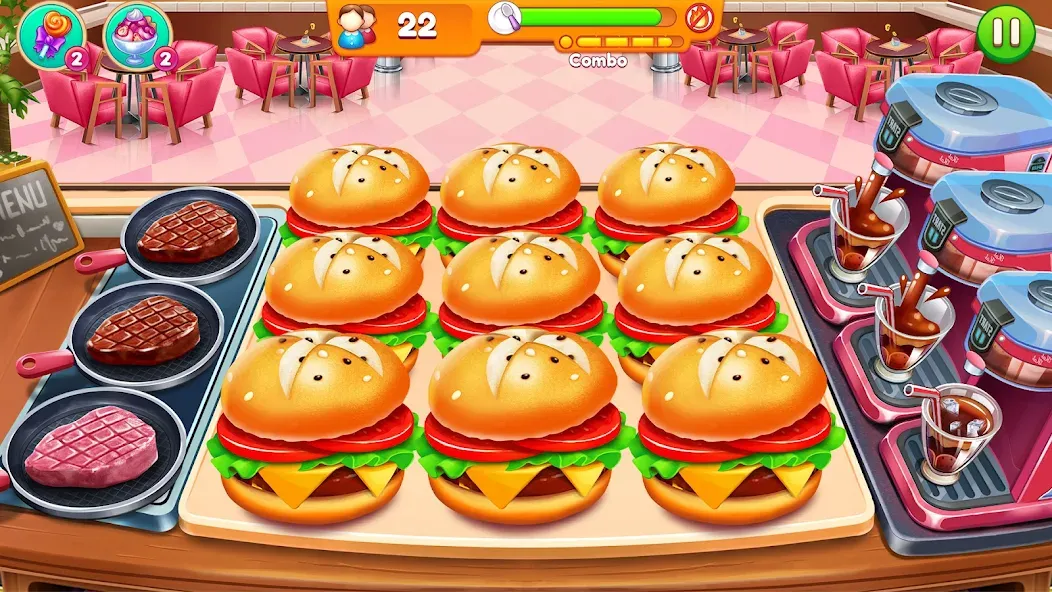Скачать Cooking Restaurant Food Games [MOD: много денег и открыты уровни] на телефон — скриншот 5