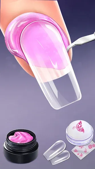 Nail Salon Fashion Makeup Game [MOD: безлимитные деньги и все предметы открыты] последняя версия — скриншот 1