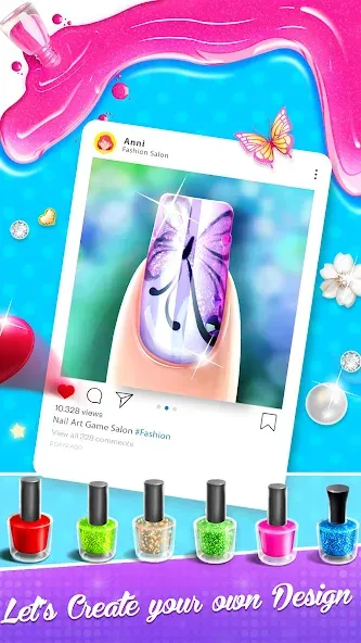 Nail Salon Fashion Makeup Game [MOD: безлимитные деньги и все предметы открыты] последняя версия — скриншот 4