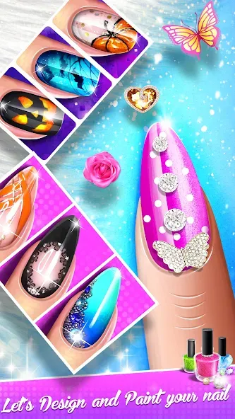 Nail Salon Fashion Makeup Game [MOD: безлимитные деньги и все предметы открыты] последняя версия — скриншот 5