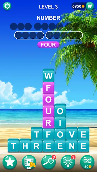Скачать Word Tiles :Hidden Word Search [MOD: безлимитные подсказки и открыты уровни] на телефон — скриншот 5