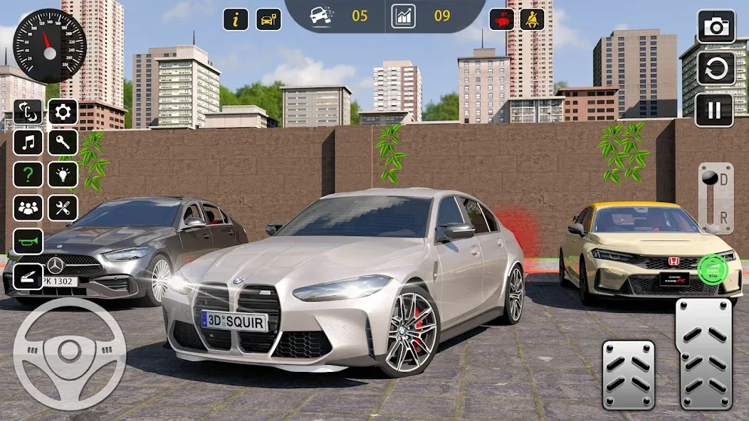 Взломанная Super Car Parking 3d Games [MOD: безлимитные деньги и все машины] на Андроид — скриншот 3