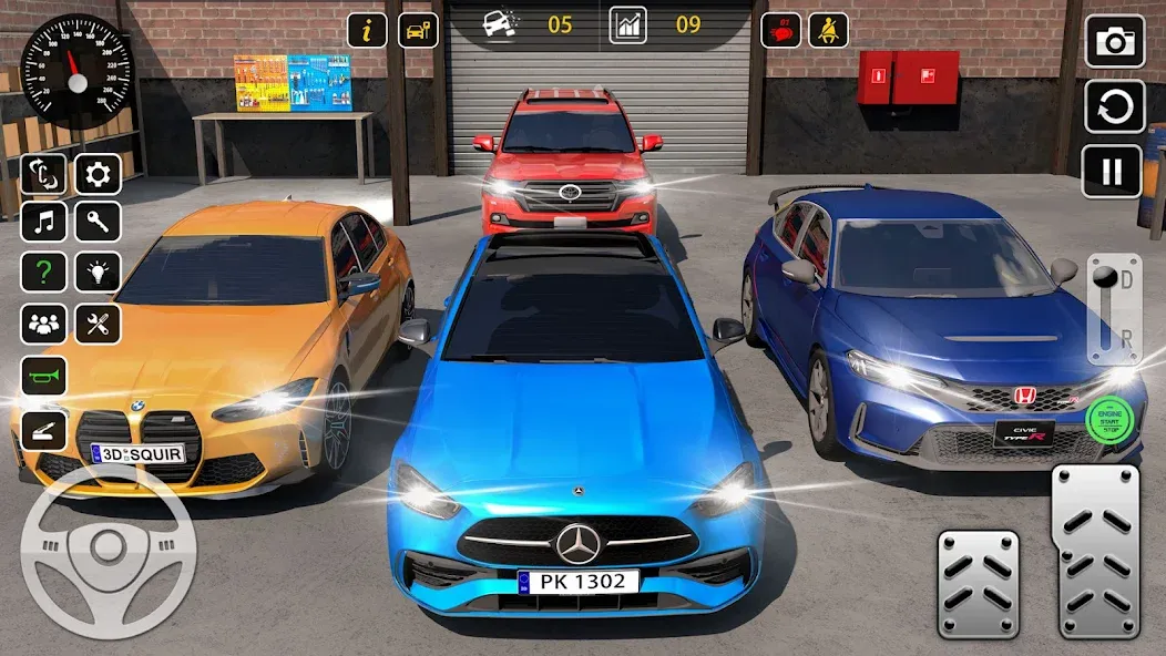Взломанная Super Car Parking 3d Games [MOD: безлимитные деньги и все машины] на Андроид — скриншот 5