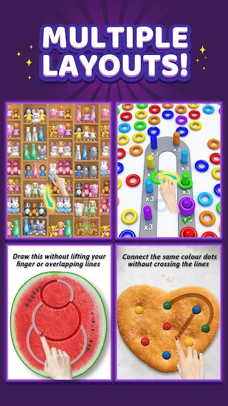 Tile Master 3D® - Triple Match [MOD: безлимитные монеты и все уровни] — Скачать бесплатно (APK) — скриншот 3