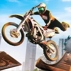 Взломанная Trial Mania: Dirt Bike Games [MOD: безлимитные монеты и открытые уровни] на Андроид