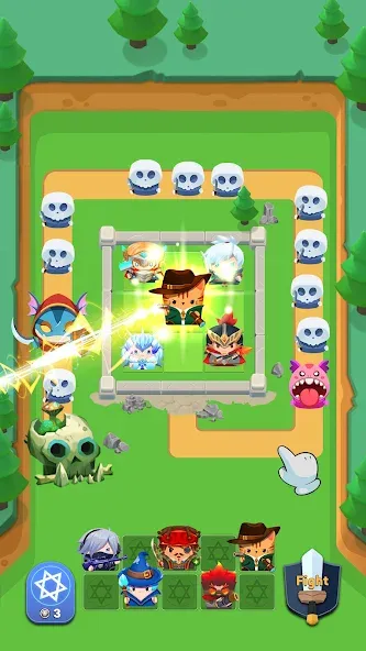 Скачать Cube Defender: Casual TD [MOD: безлимитные деньги и усиленные башни] на телефон — скриншот 1