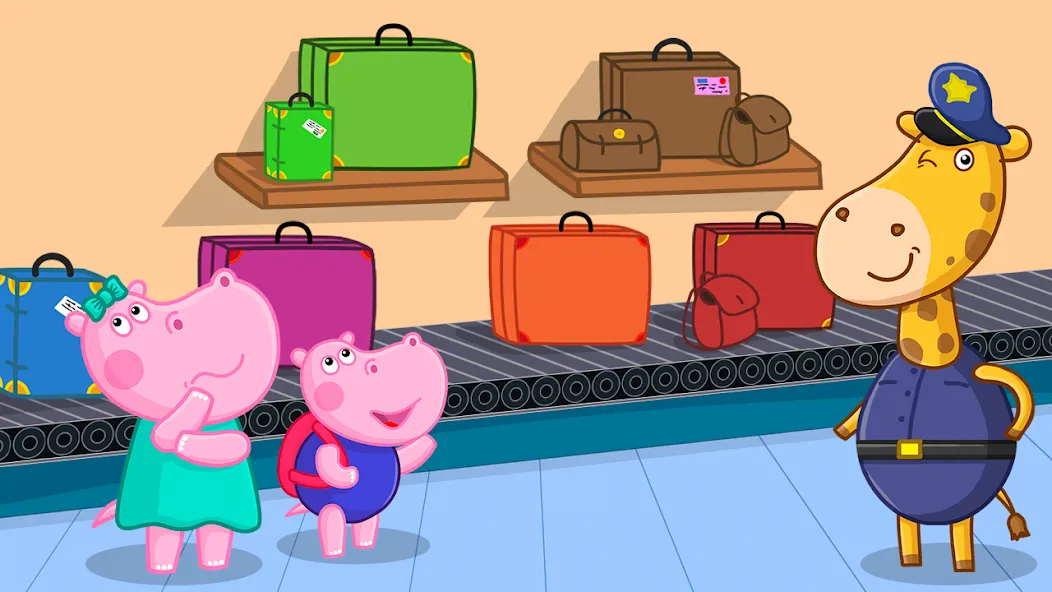 Hippo: Airport Profession Game [MOD: все профессии и уровни открыты] — Скачать бесплатно (APK) — скриншот 2