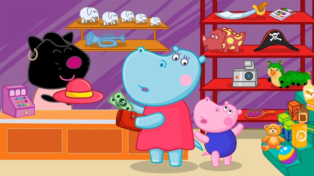 Hippo: Airport Profession Game [MOD: все профессии и уровни открыты] — Скачать бесплатно (APK) — скриншот 5