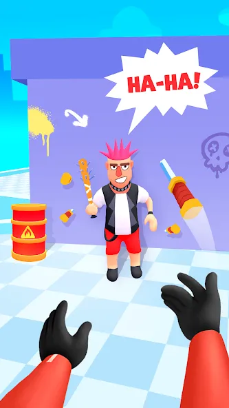 Hit Master 3D - Knife Assassin [MOD: безлимитные ножи и открыты уровни] — Скачать бесплатно (APK) — скриншот 1