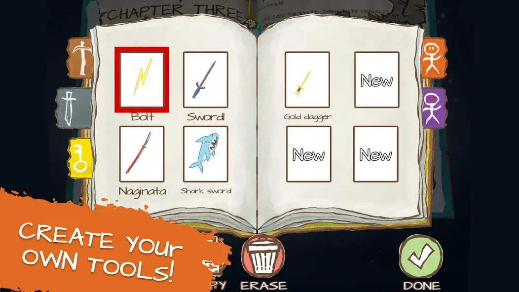 Взломанная Draw a Stickman: EPIC 2 [MOD: разблокированы все уровни и персонажи] на Андроид — скриншот 4
