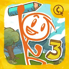 Скачать взлом Draw a Stickman: EPIC 3 [MOD: безлимитные подсказки и открыты все уровни]