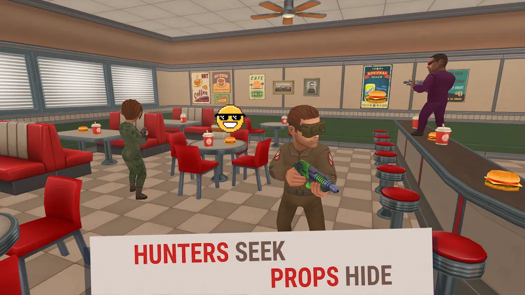 Скачать Hide Online - Hunters vs Props [MOD: много монет и разблокированы скины] на телефон — скриншот 2