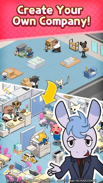 Aggretsuko : Match 3 Puzzle [MOD: безлимитные монеты и жизни] — Скачать бесплатно (APK) — скриншот 3