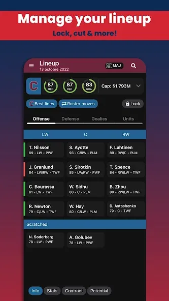 Hockey Legacy Manager 23 [MOD: безлимитные деньги и все функции открыты] последняя версия — скриншот 1
