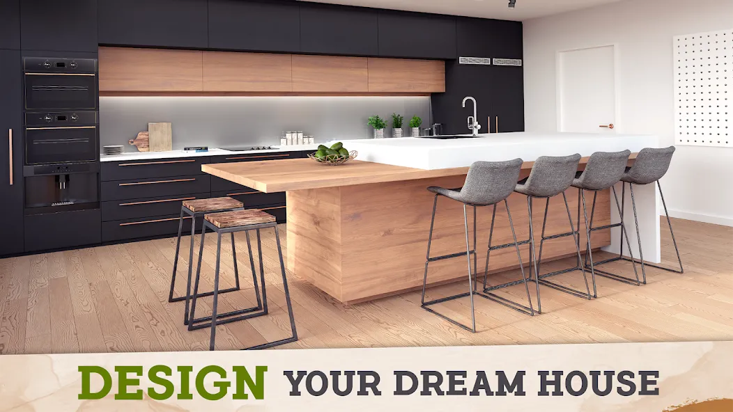 Взломанная Design Home Dream House Games [MOD: безлимитные деньги и мебель] на Андроид — скриншот 1