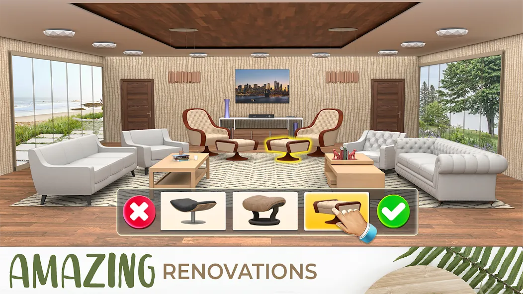 Скачать My Home Makeover Design: Games [MOD: безлимитные деньги и всё открыто] — скриншот 4