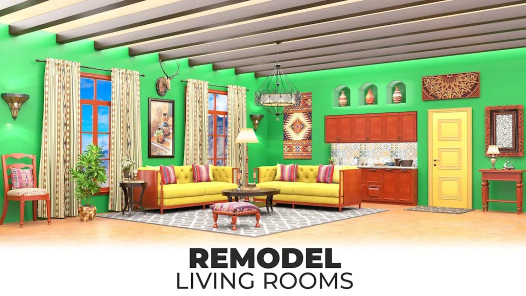 Скачать My Home Makeover: House Design [MOD: безлимитные деньги и все предметы открыты] — скриншот 3