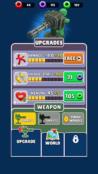 Ammo Fever: Tower Gun Defense [MOD: безлимитные патроны и усиленная башня] (Бесплатно / APK) — скриншот 4