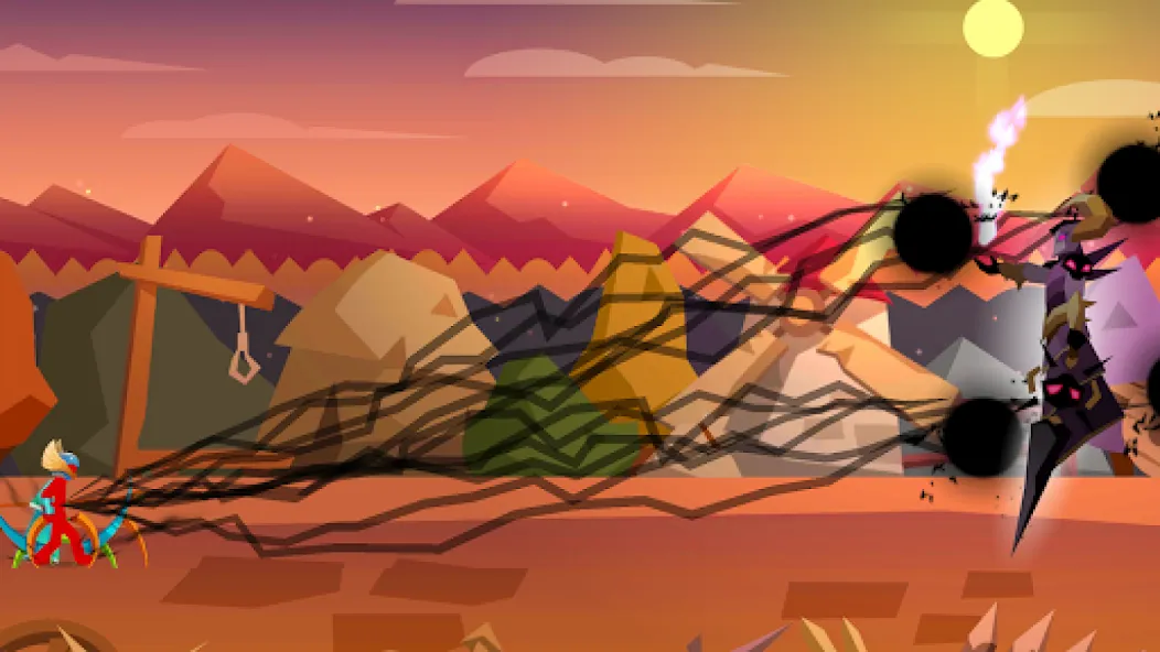 Stick Fight: Shadow Archer [MOD: безлимитные стрелы и усиленный урон] последняя версия — скриншот 3