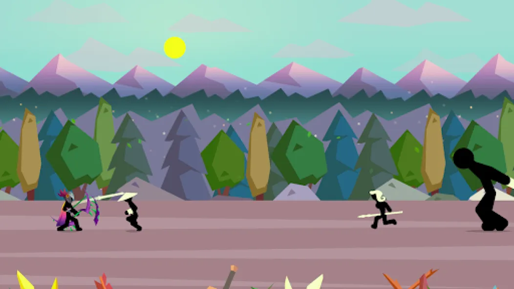 Stick Fight: Shadow Archer [MOD: безлимитные стрелы и усиленный урон] последняя версия — скриншот 4