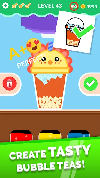 Bubble Tea! [MOD: бесконечные монеты и все рецепты] на Андроид — скриншот 1