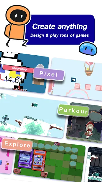 Julian's Editor: Create & Play [MOD: расширенные возможности редактора и игры] (Бесплатно / APK) — скриншот 1