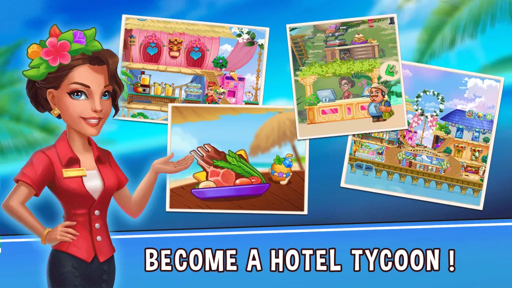 Скачать Hotel Empire Fever [MOD: безлимитные деньги и все отели открыты] на телефон — скриншот 2