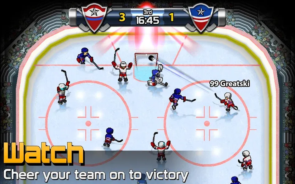 BIG WIN Hockey [MOD: безлимитные деньги и усиленные игроки] (Бесплатно / APK) — скриншот 3
