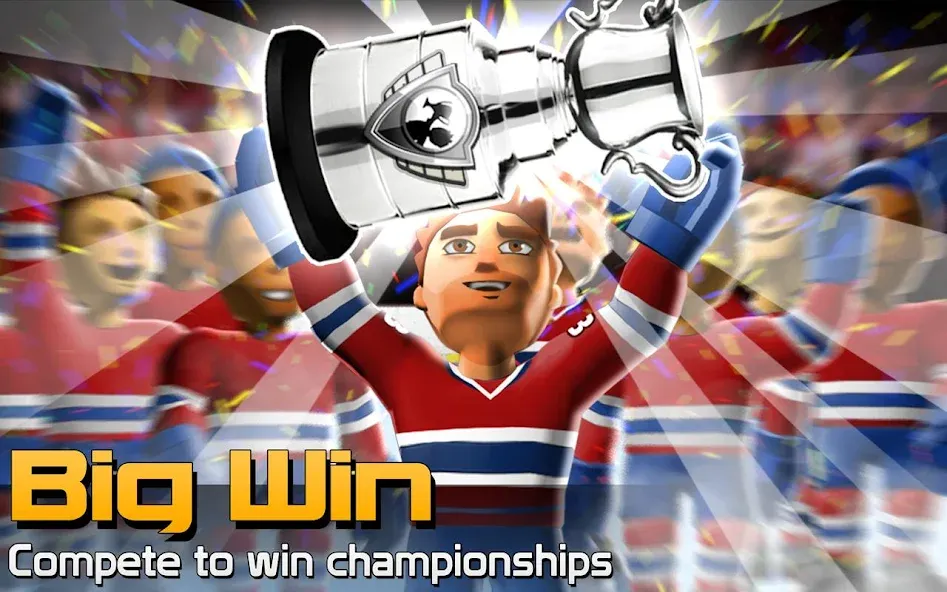 BIG WIN Hockey [MOD: безлимитные деньги и усиленные игроки] (Бесплатно / APK) — скриншот 5