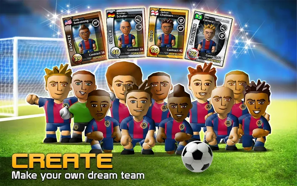 BIG WIN Soccer: World Football [MOD: безлимитные деньги и игроков много] — Скачать бесплатно (APK) — скриншот 2