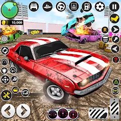 Скачать X Demolition Derby : Car Games [MOD: безлимитные деньги и открыты все машины] на телефон