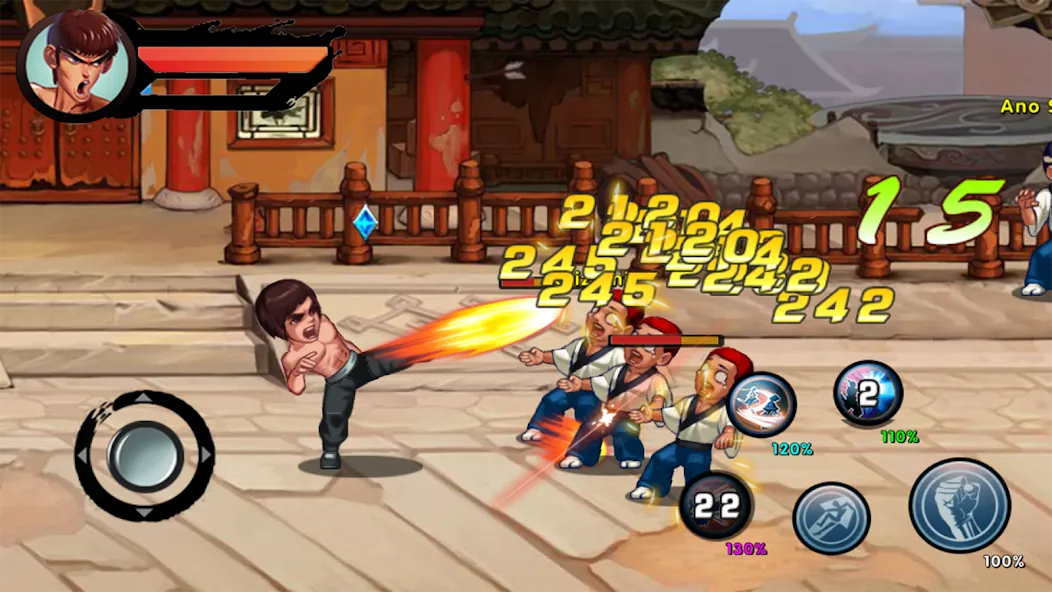 Скачать Kung Fu Attack: Final Fight [MOD: безлимитные деньги и усиленный герой] — скриншот 5