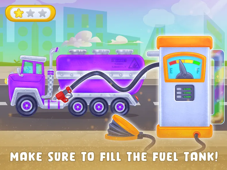 Скачать взлом Oil Tanker Truck Games [MOD: безлимитные деньги и топливо] — скриншот 3