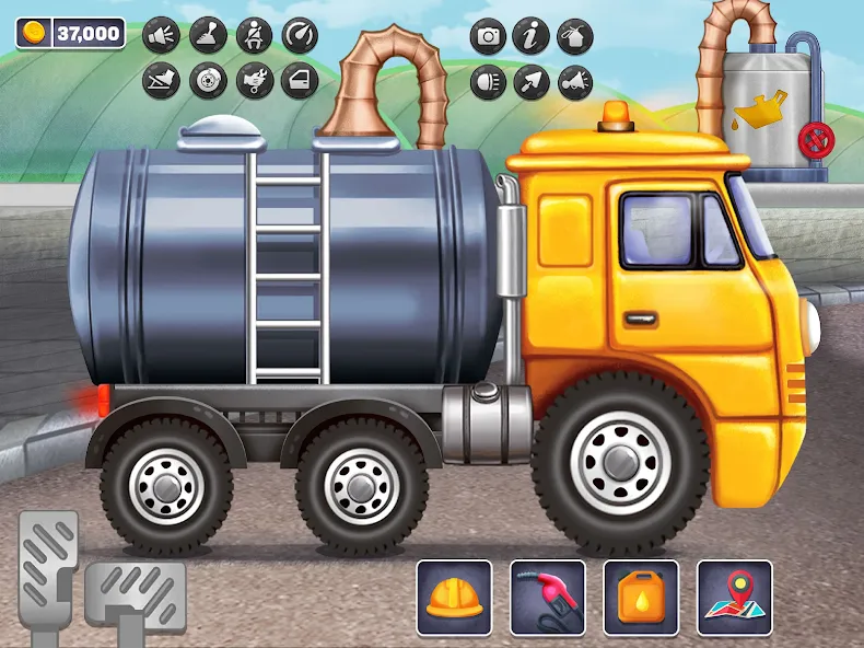 Скачать взлом Oil Tanker Truck Games [MOD: безлимитные деньги и топливо] — скриншот 5