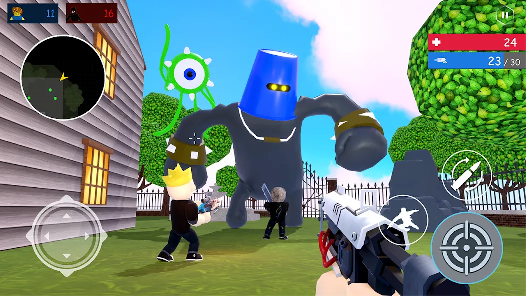 Alphabet Shooter: Survival FPS [MOD: безлимитные патроны и усиленный урон] (Бесплатно / APK) — скриншот 2