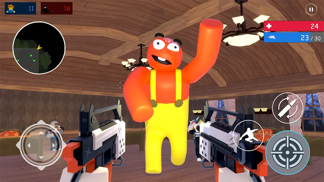 Alphabet Shooter: Survival FPS [MOD: безлимитные патроны и усиленный урон] (Бесплатно / APK) — скриншот 3