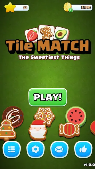 Взломанная Tile Match Sweet -Triple Match [MOD: безлимитные подсказки и жизни] на Андроид — скриншот 4