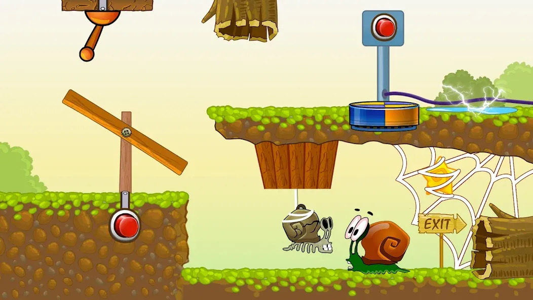 Скачать Snail Bob 1: Adventure Puzzle [MOD: открыты все уровни и подсказки] на телефон — скриншот 5