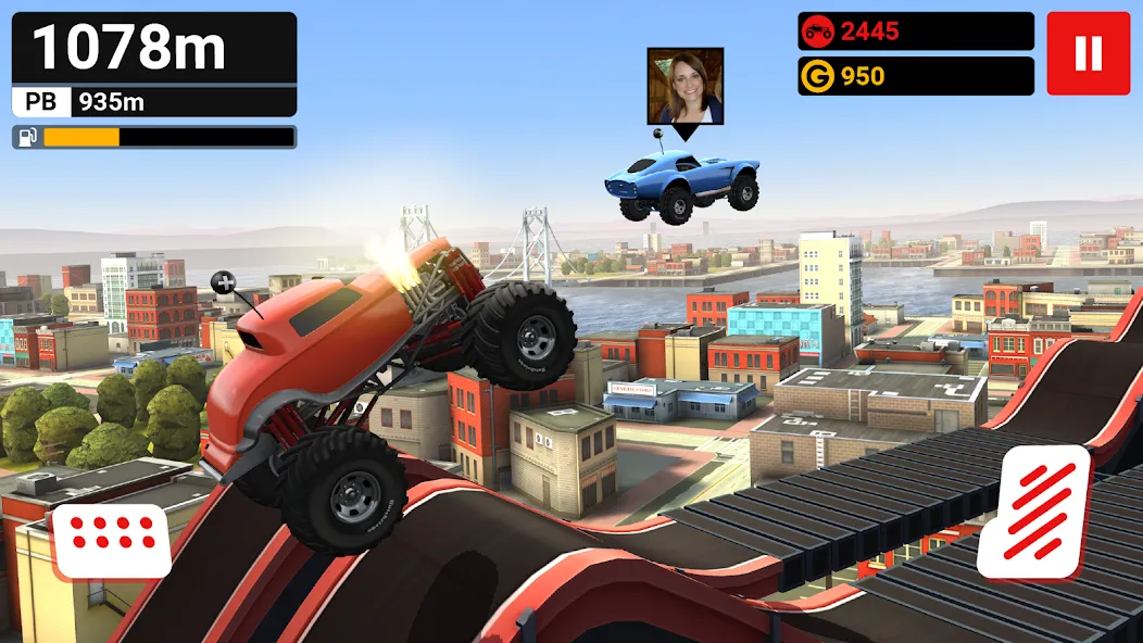 Скачать MMX Hill Dash [MOD: безлимитные деньги и топливо] — скриншот 1