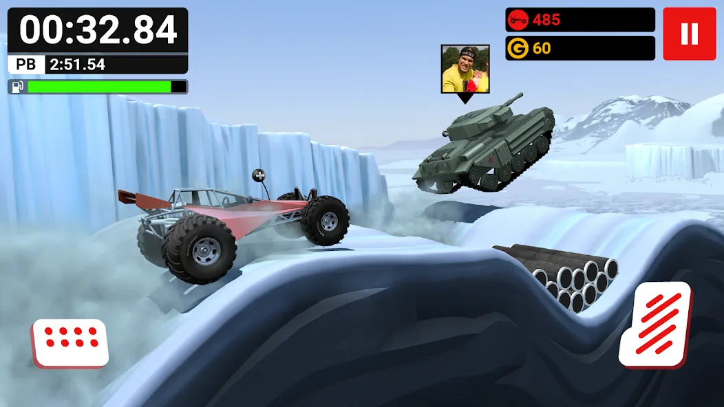 Скачать MMX Hill Dash [MOD: безлимитные деньги и топливо] — скриншот 2