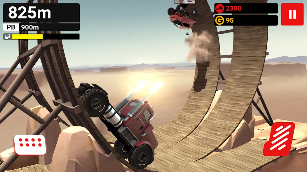 Скачать MMX Hill Dash [MOD: безлимитные деньги и топливо] — скриншот 3