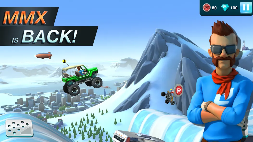 MMX Hill Dash 2 – Offroad Truc [MOD: безлимитные деньги и топливо] (Бесплатно / APK) — скриншот 1